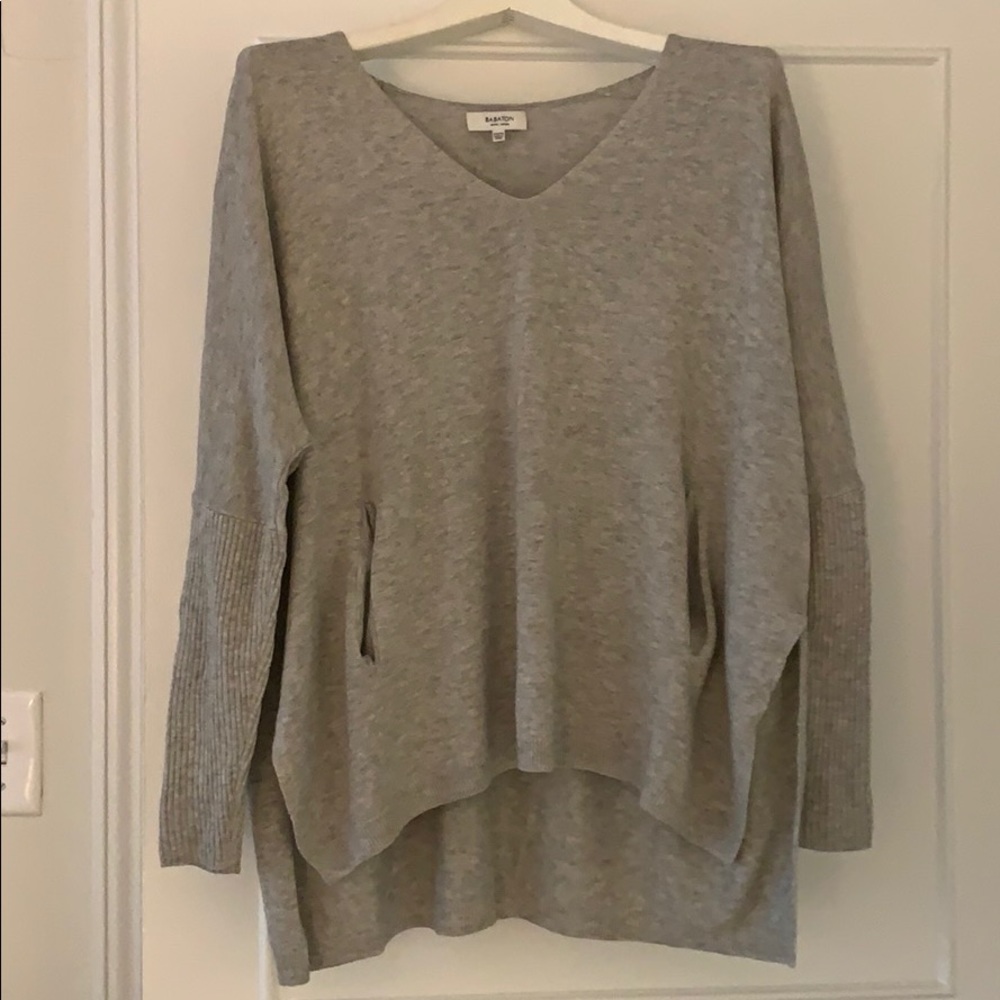 Aritzia V-neck oversized sweater